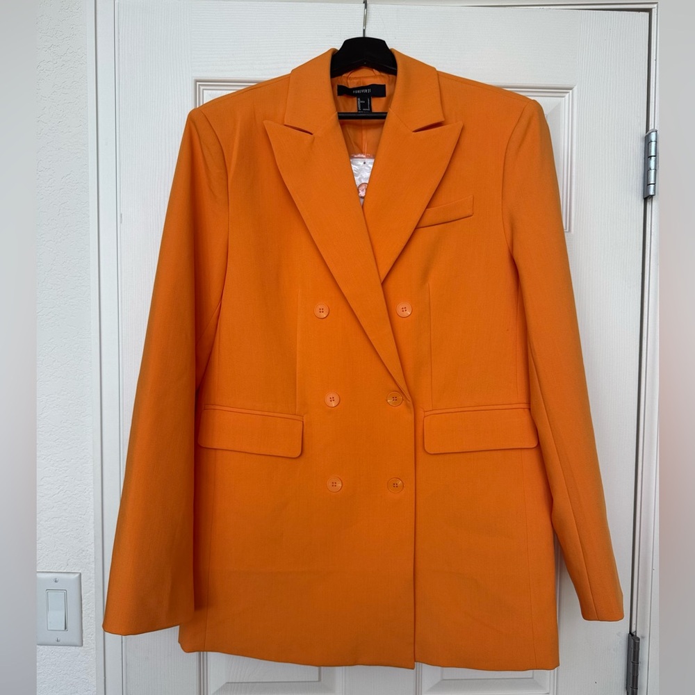 Forever 21 Orange oversized Blazer